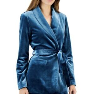 INC International Concepts Teal Velvet Women's Blazer